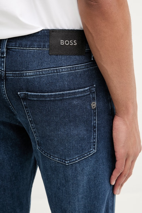BOSS τζιν slim fit ανδρικά Delaware σκούρο μπλε 50557490