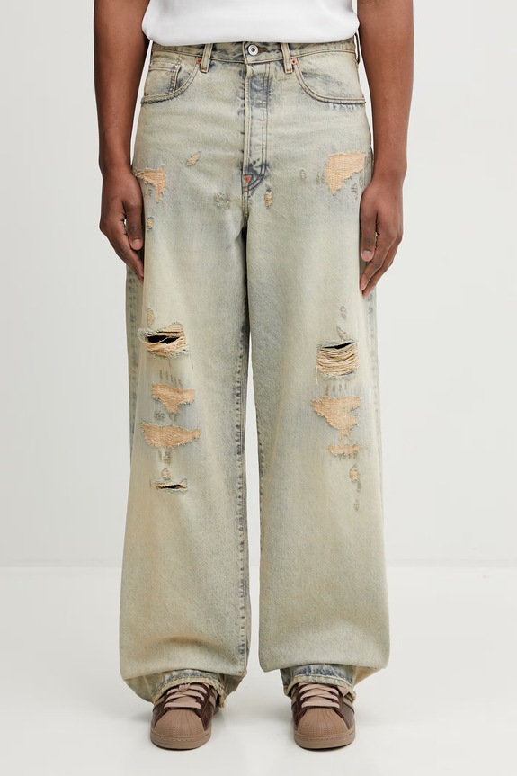 Τζιν παντελόνι Kenzo Pants μπλε FG55DP4246Q8