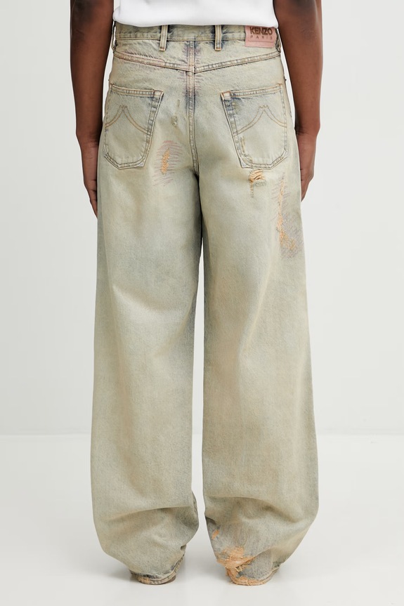 Ρούχα Τζιν παντελόνι Kenzo Pants FG55DP4246Q8 μπλε