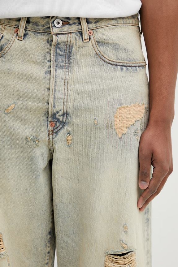 Τζιν παντελόνι Kenzo Pants μπλε FG55DP4246Q8