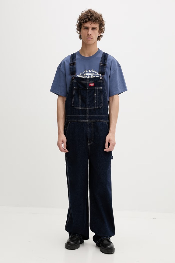 Dickies rifle na traky rifľové pánske tmavomodrá DK0A88EERIN1