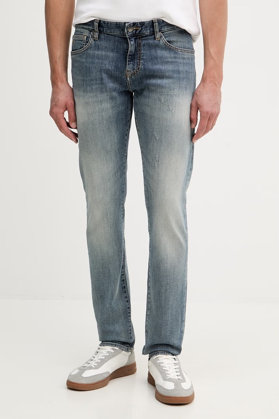 Armani Exchange moške kavbojke skinny kroja mornarsko modra XM001512.AF24015
