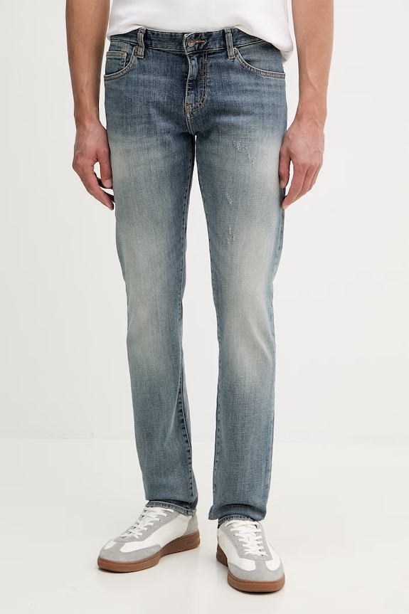 Armani Exchange moške kavbojke skinny kroja mornarsko modra XM001512.AF24015