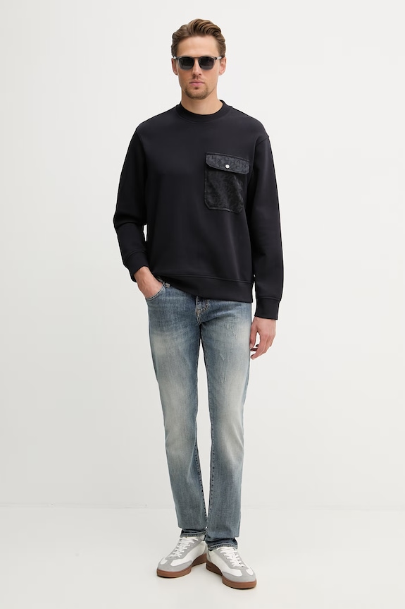 Armani Exchange moške kavbojke skinny kroja XM001512.AF24015 mornarsko modra SS26