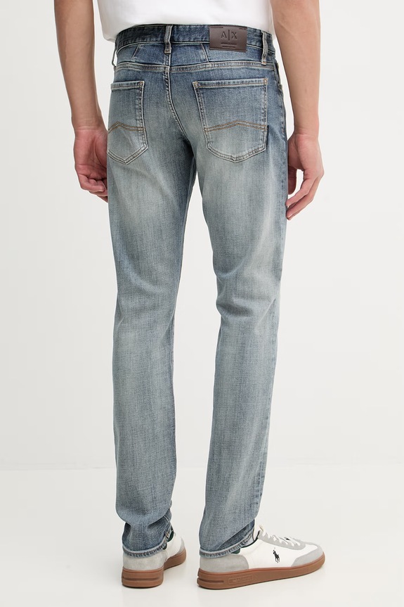 Oblačila Armani Exchange moške kavbojke skinny kroja XM001512.AF24015 mornarsko modra