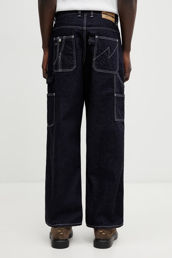 Odzież NEIGHBORHOOD jeansy DENIM PAINTER PANTS 252AQNH.PTM03 niebieski