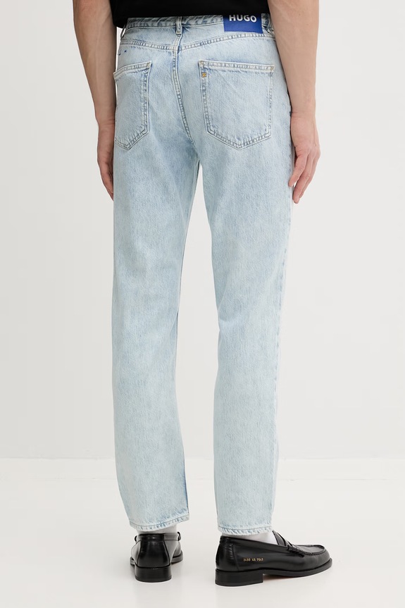 Odzież HUGO Blue jeansy straight męskie Jonah 50555950 niebieski