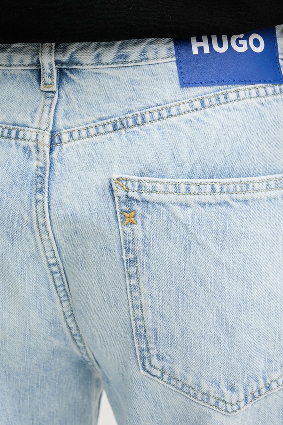 HUGO Blue jeansy straight męskie Jonah niebieski 50555950