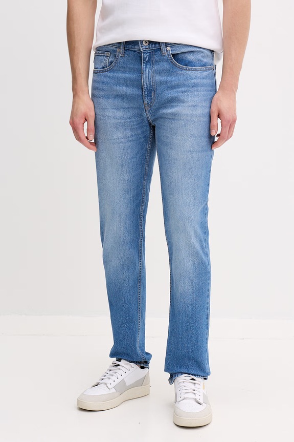 HUGO Blue jeansy slim fit męskie Ash niebieski 50555955