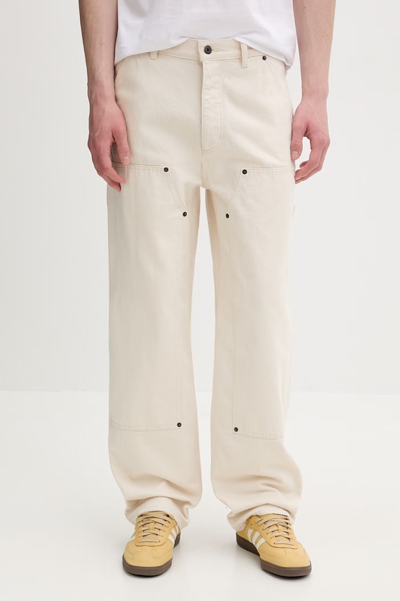 HUGO Blue rifle relaxed fit pánske Carpenter/2 béžová 50555981