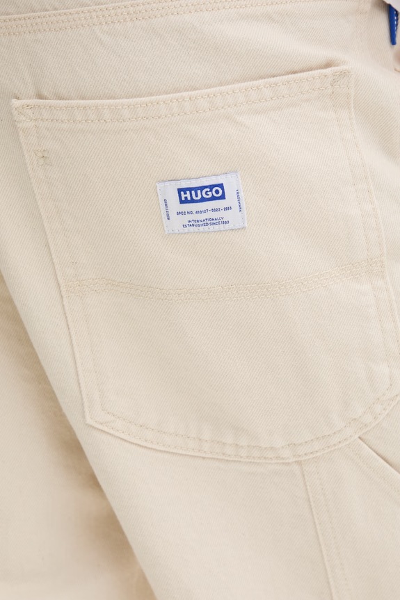 HUGO Blue rifle relaxed fit pánske Carpenter/2 béžová 50555981
