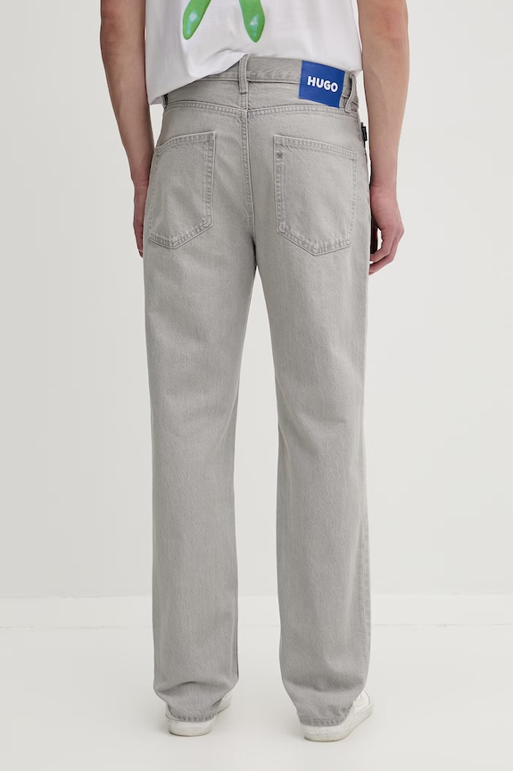 Ρούχα HUGO Blue ίσια Ανδρικά τζιν Jonah 50556064 γκρί