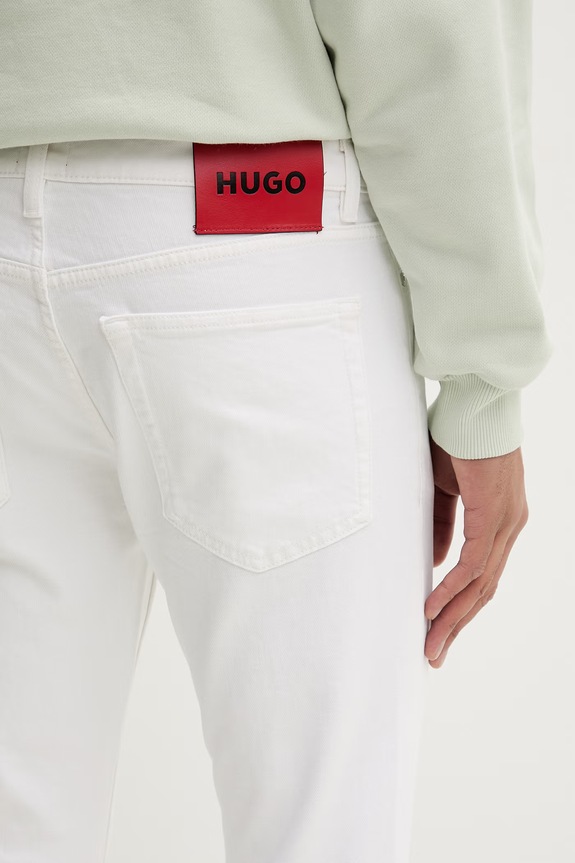 HUGO jeansy extra slim męskie HUGO 734 biały 50556044