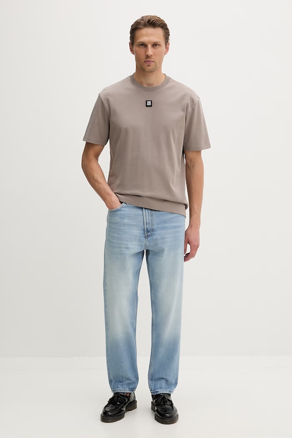HUGO jeansy relaxed fit męskie HUGO 838 50560264 niebieski SS26