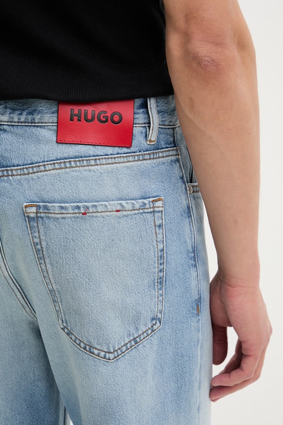 HUGO jeansy relaxed fit męskie HUGO 838 niebieski 50560264