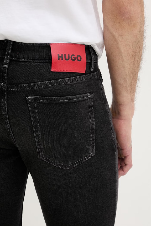 HUGO šortky pánske rifľové HUGO 634/S čierna 50561639