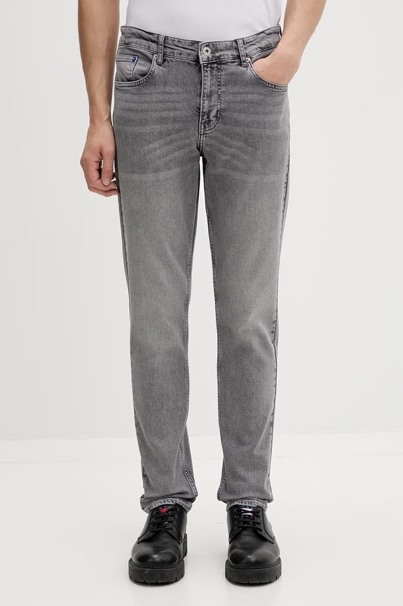 Karl Lagerfeld Jeans blugi slim fit pentru bărbați gri B2M10104