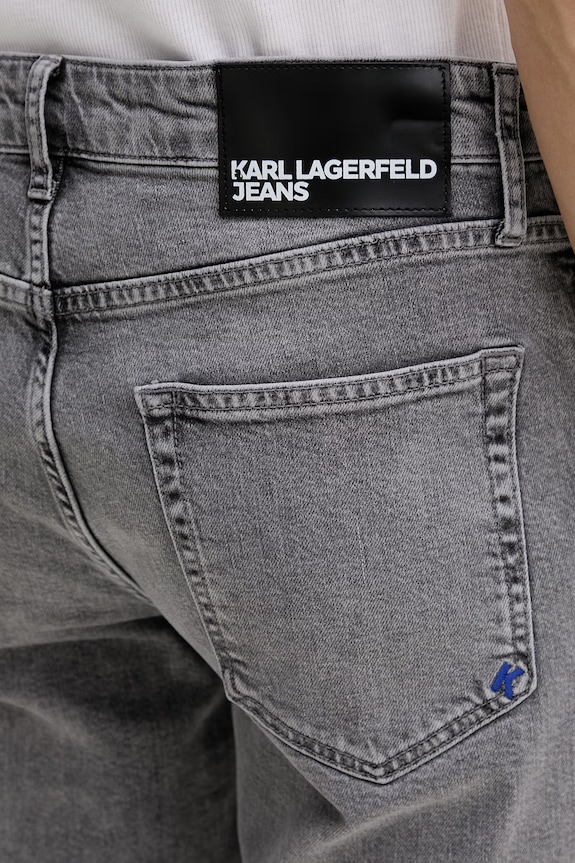 Karl Lagerfeld Jeans blugi slim fit pentru bărbați gri B2M10104