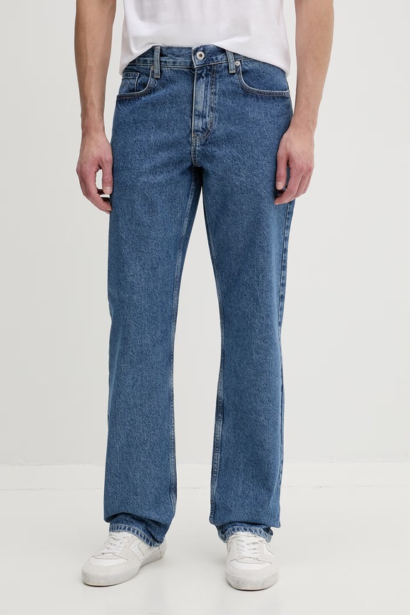 Karl Lagerfeld Jeans kavbojke straight kroja moške modra B2M10107