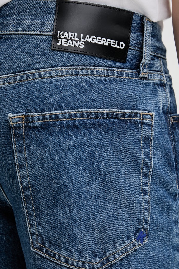 Karl Lagerfeld Jeans kavbojke straight kroja moške modra B2M10107