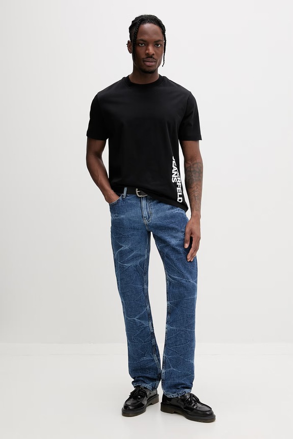Karl Lagerfeld Jeans blugi drepți pentru bărbați B2M10109 albastru SS26