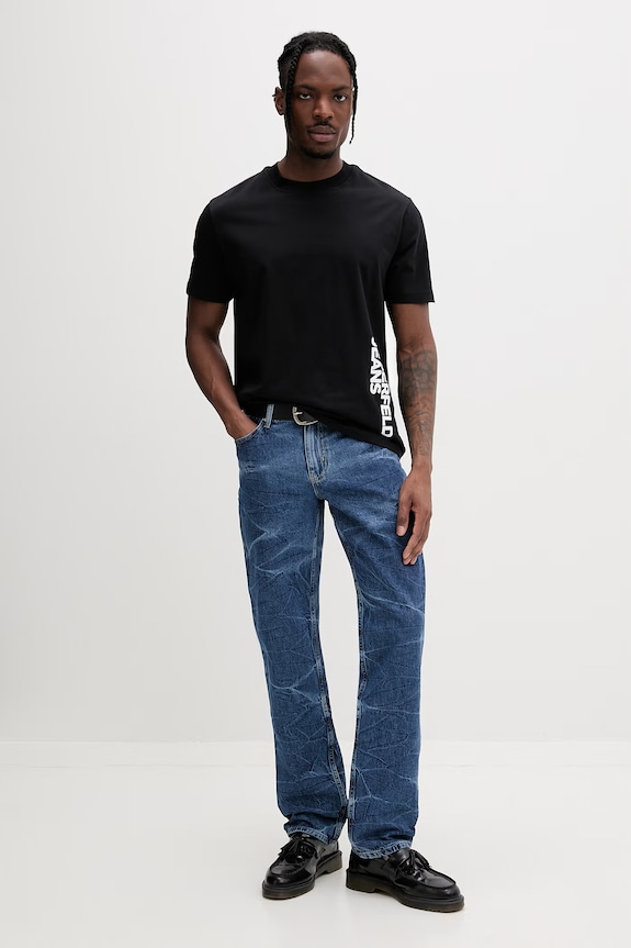 Karl Lagerfeld Jeans blugi drepți pentru bărbați B2M10109 albastru SS26