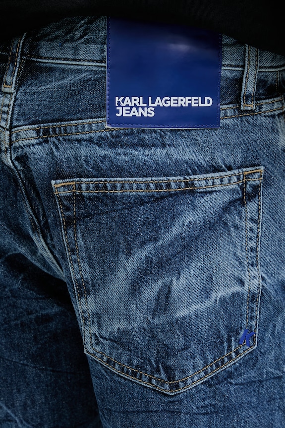 Karl Lagerfeld Jeans blugi drepți pentru bărbați albastru B2M10109