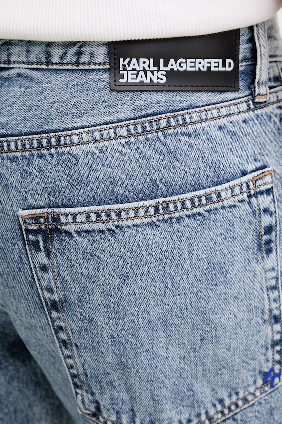 Karl Lagerfeld Jeans rifle rovné pánske modrá B2M10136