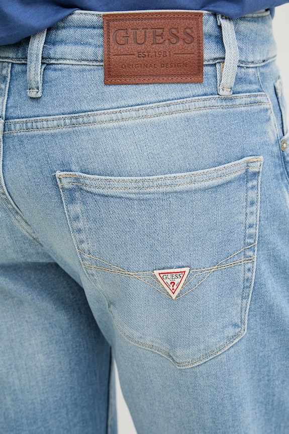 Guess rifle slim fit pánske ANGELS modrá M2YAN2.D4Q43