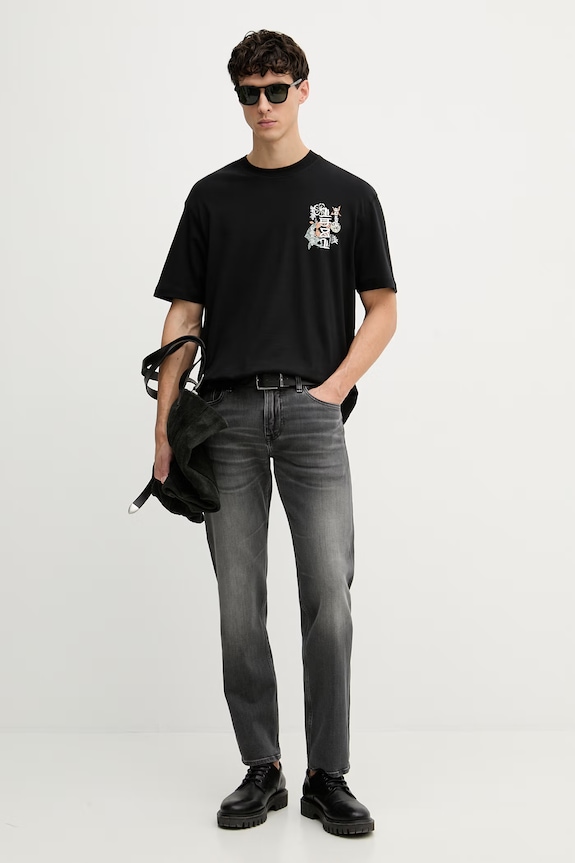Guess rifle slim fit pánske ANGELS M2YAN2.D4Q52 sivá SS26