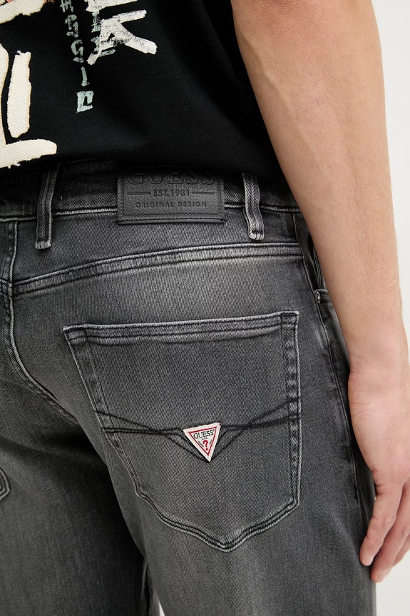 Guess rifle slim fit pánske ANGELS sivá M2YAN2.D4Q52