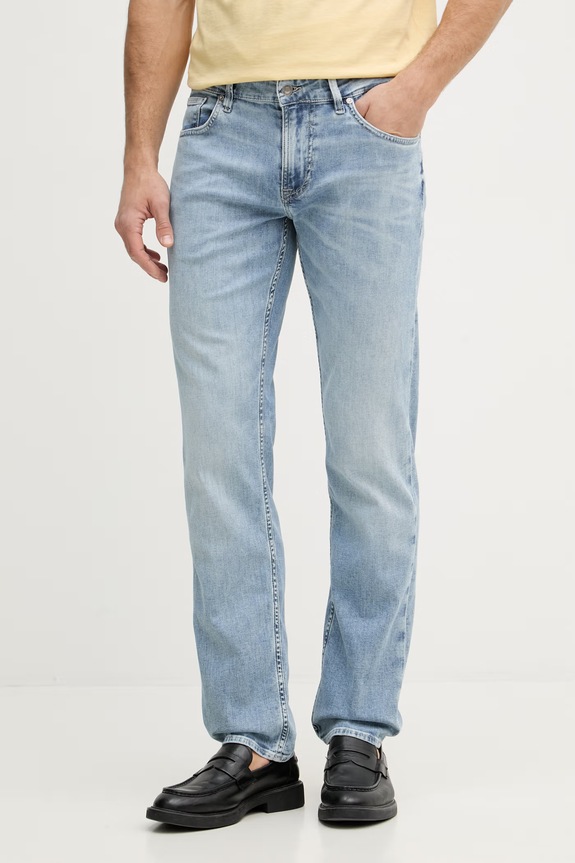 Guess blugi slim fit pentru bărbați ANGELS albastru M6GAN2.D0757