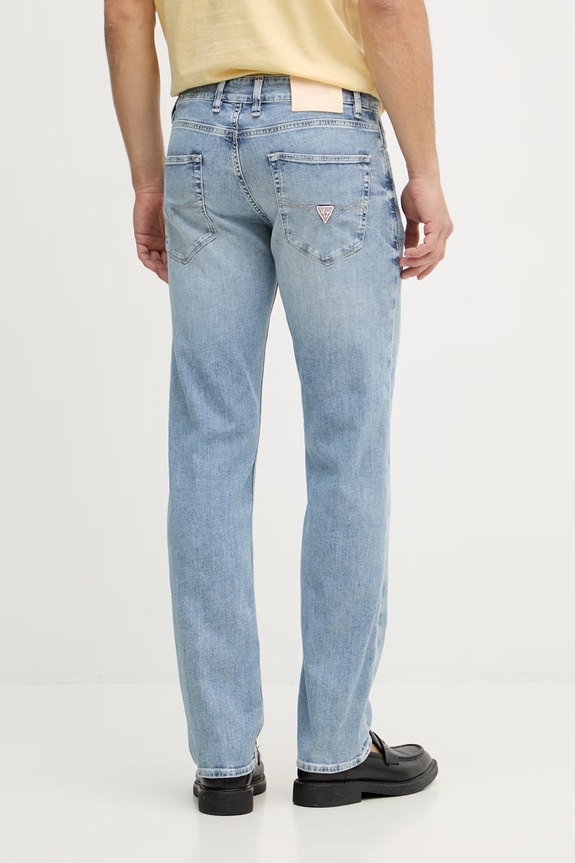 Îmbrăcăminte Guess blugi slim fit pentru bărbați ANGELS M6GAN2.D0757 albastru