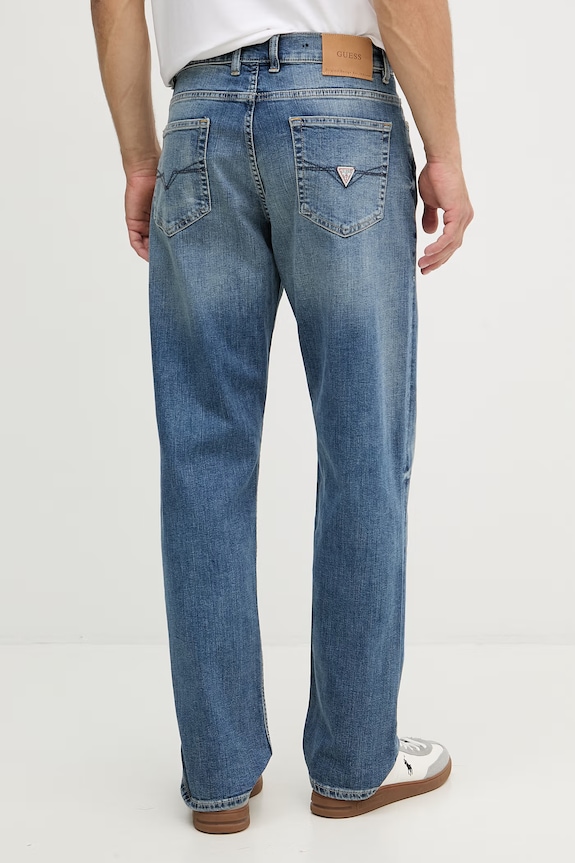 Odjeća Guess relaxed fit traperice za muškarce DAMON M6GA82.D0776 plava