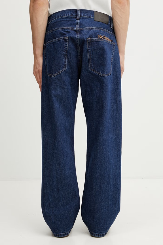 Îmbrăcăminte No Problemo Heavyweight Bagi blugi relaxed fit pentru bărbați NP3020105 albastru