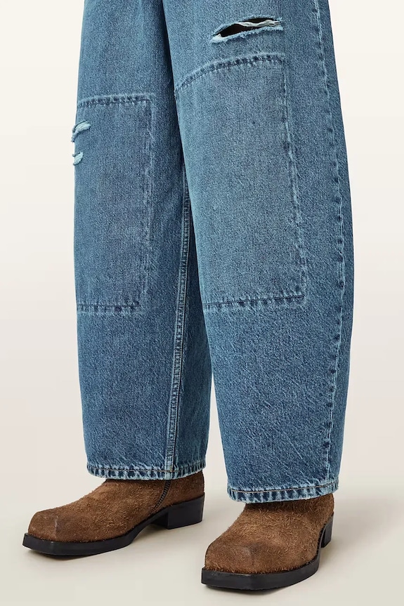 AllSaints jeans barrel da uomo BARREL SLOUCH blu M005EE
