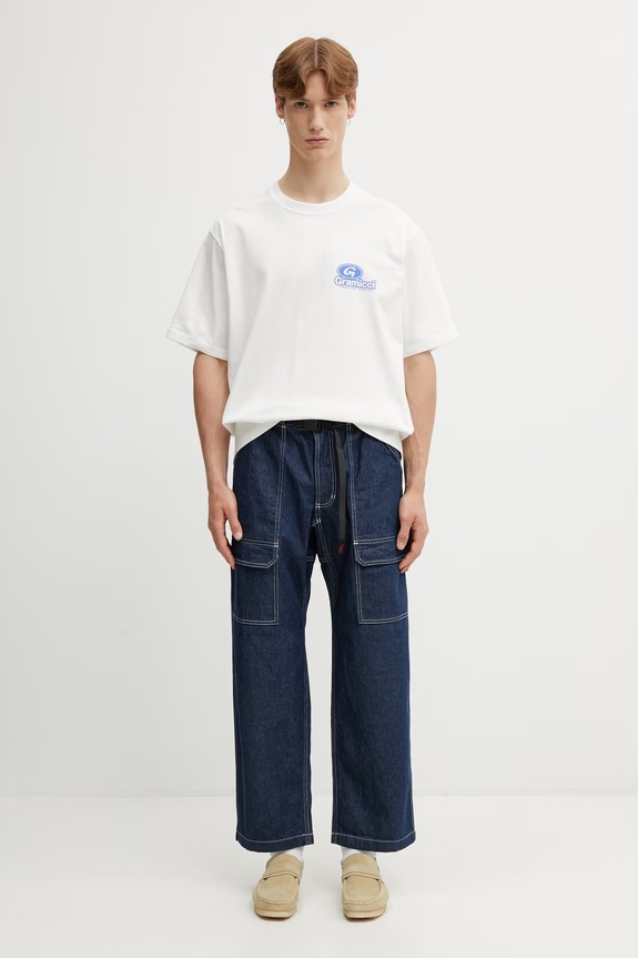 Gramicci DENIM EQT PANT loose jeans Men's G6SM.P088. navy