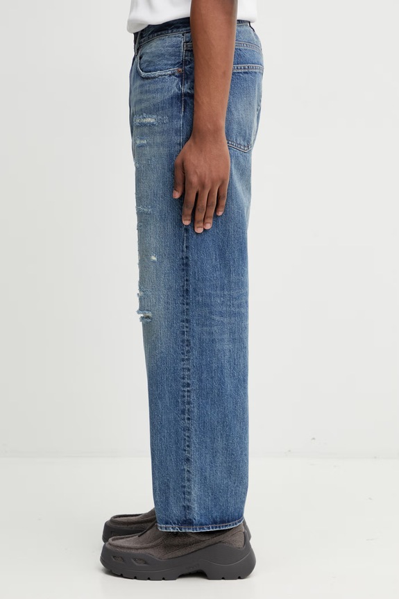 BEAMS relaxed fit jeans Men's 1121.1640.791 blue SS26