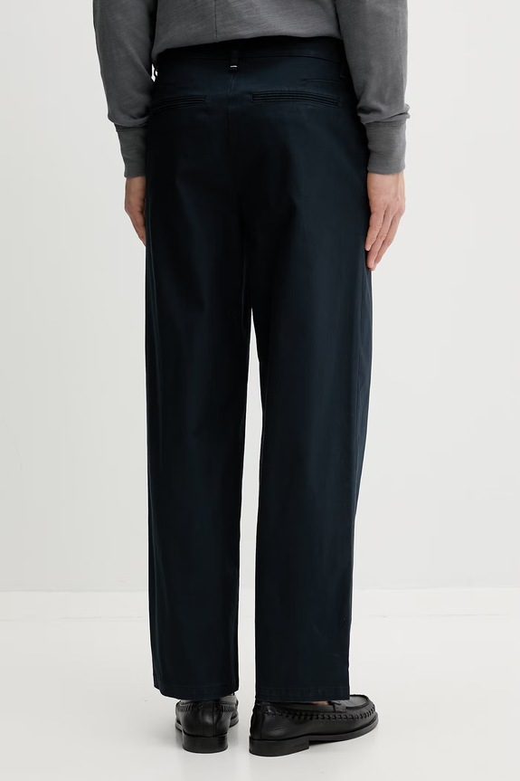 Odzież rag & bone spodnie męskie bawełniane RV6D26S7MCO granatowy