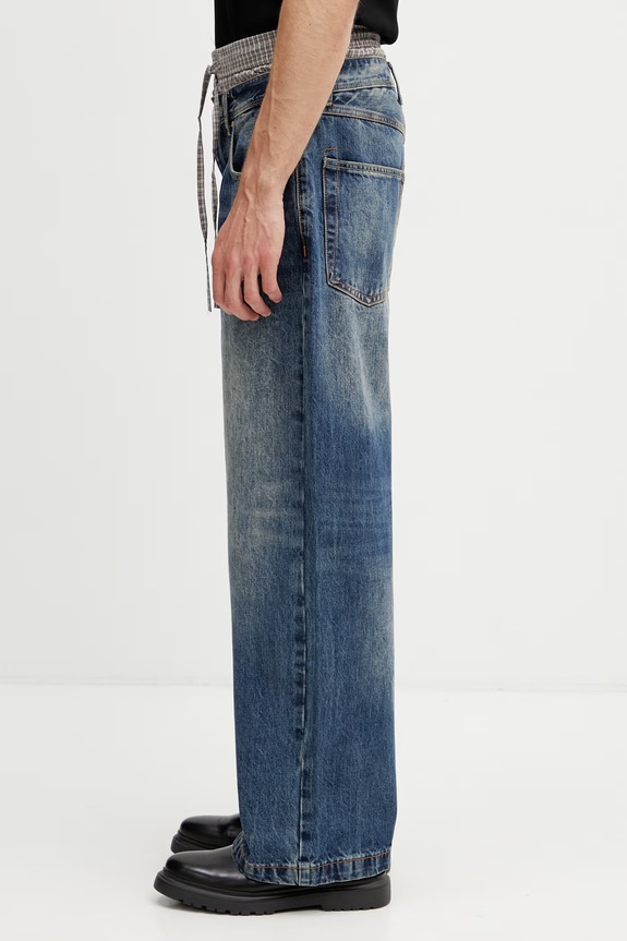 Andersson Bell blugi relaxed fit pentru bărbați apa910u albastru SS26