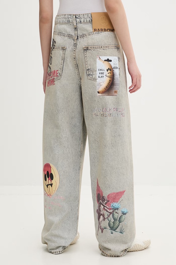 Barrow blugi relaxed fit S6BWUADP037 gri SS26
