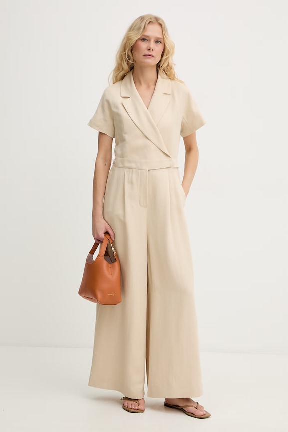 Weekend Max Mara Tuta a busta da donna con lino OBLATO 2615241012600 beige SS26