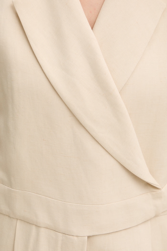 Weekend Max Mara Tuta a busta da donna con lino OBLATO 2615241012600 beige