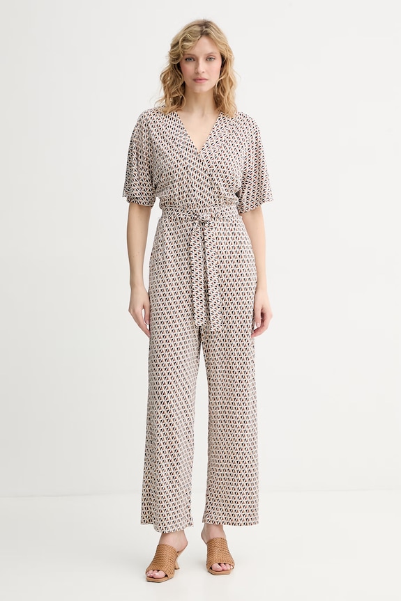 Max Mara Beachwear Ολόσωμη φόρμα palazzo Γυναικεία με βισκόζη EGREGE καφέ 2616641029600