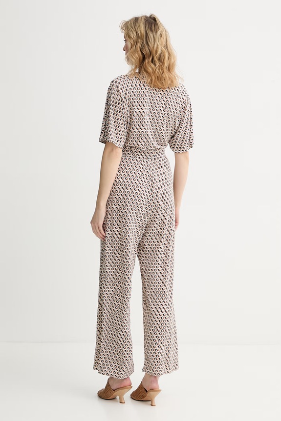 Ρούχα Max Mara Beachwear Ολόσωμη φόρμα palazzo Γυναικεία με βισκόζη EGREGE 2616641029600 καφέ