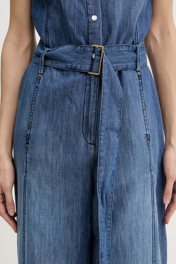 Pinko kombinezon damski jeansowy 106399.A33J niebieski
