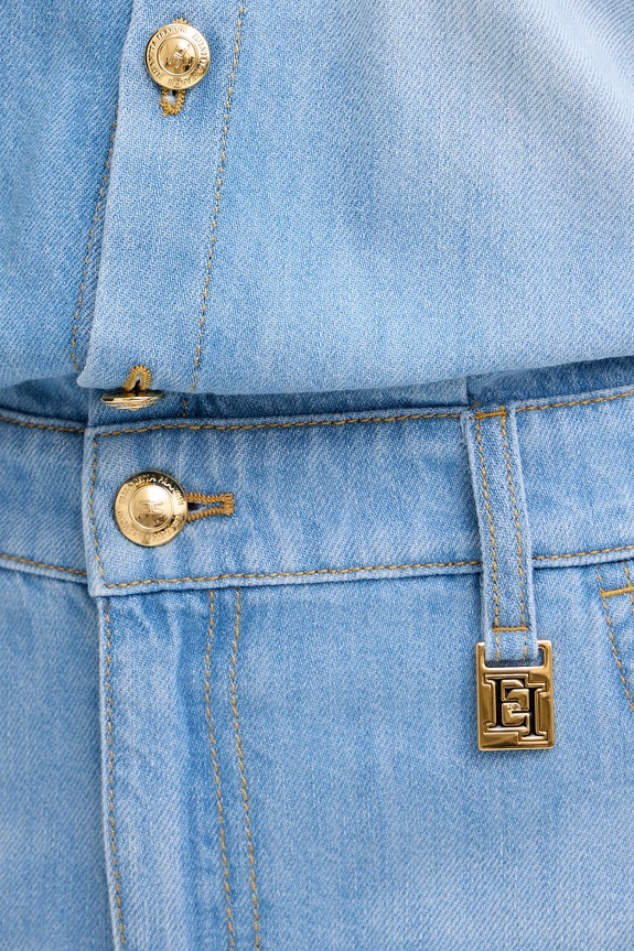 Elisabetta Franchi tuta da donna in jeans TJ44D61E2 blu
