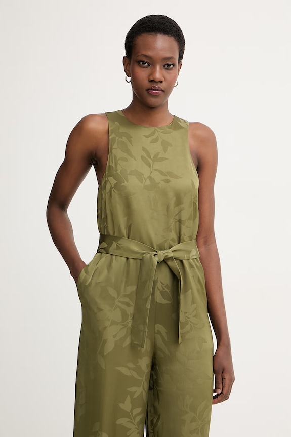 Armani Exchange overal dámsky z viskózy zelená XW002013.AF21551