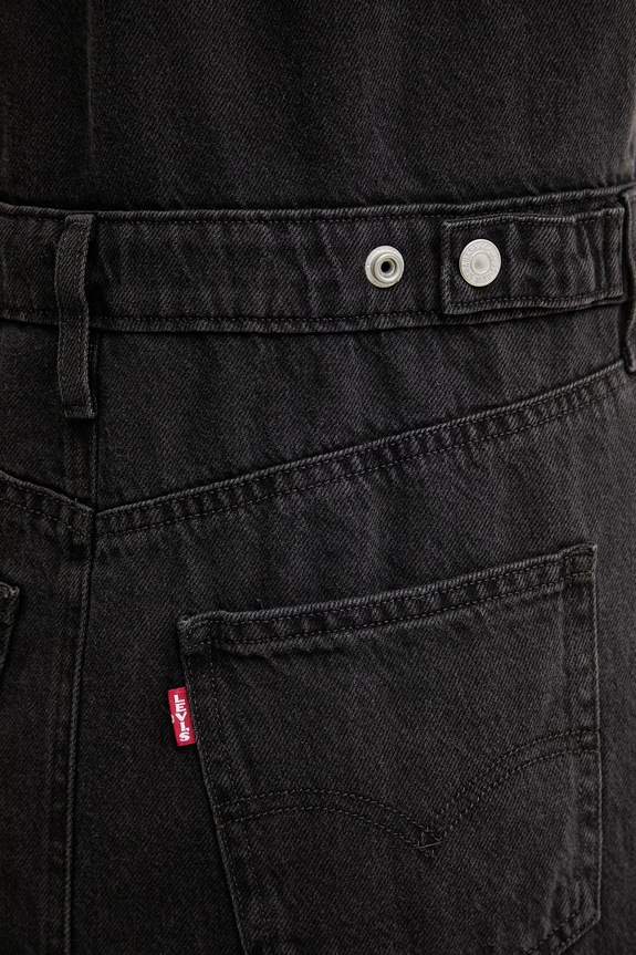 Levi's šaty rifľové SS LOGAN WESTERN 005I6 čierna