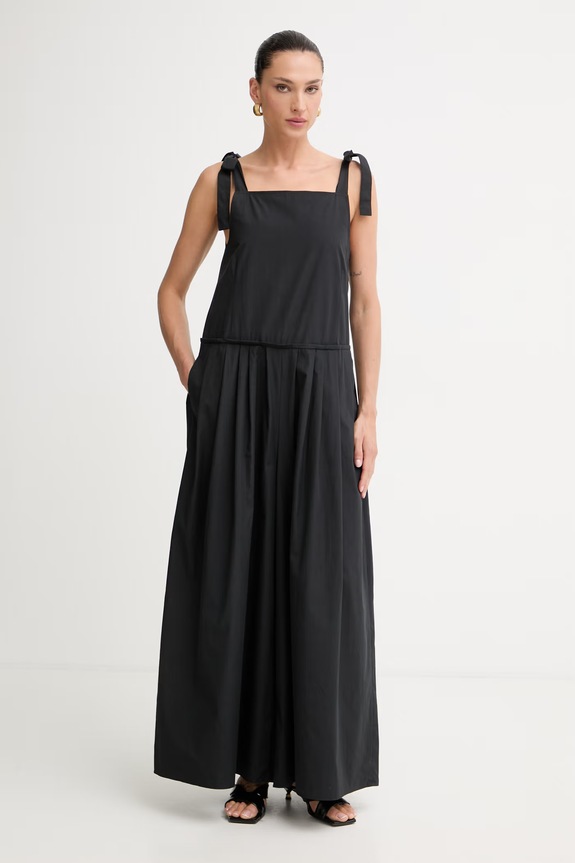 Weekend Max Mara комбінезон жіночий бавовняний чорний 2615241013600
